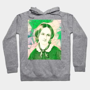 Emily Bronte Green Portrait | Emily Bronte Artwork 8 Hoodie